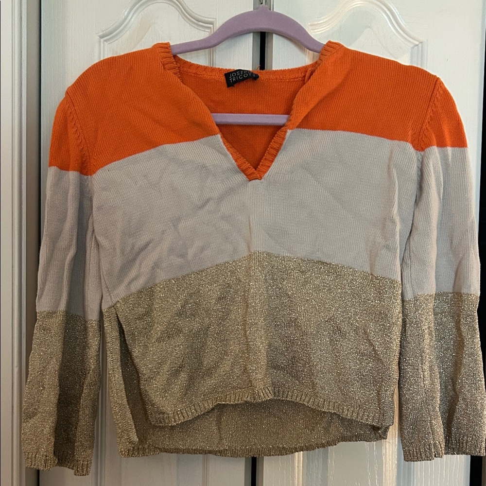 Joseph Orange Knit Sweater